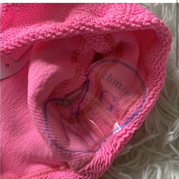 NWT Hunza G Xandra bikini set in bubblegum one size - Picture 4 of 7